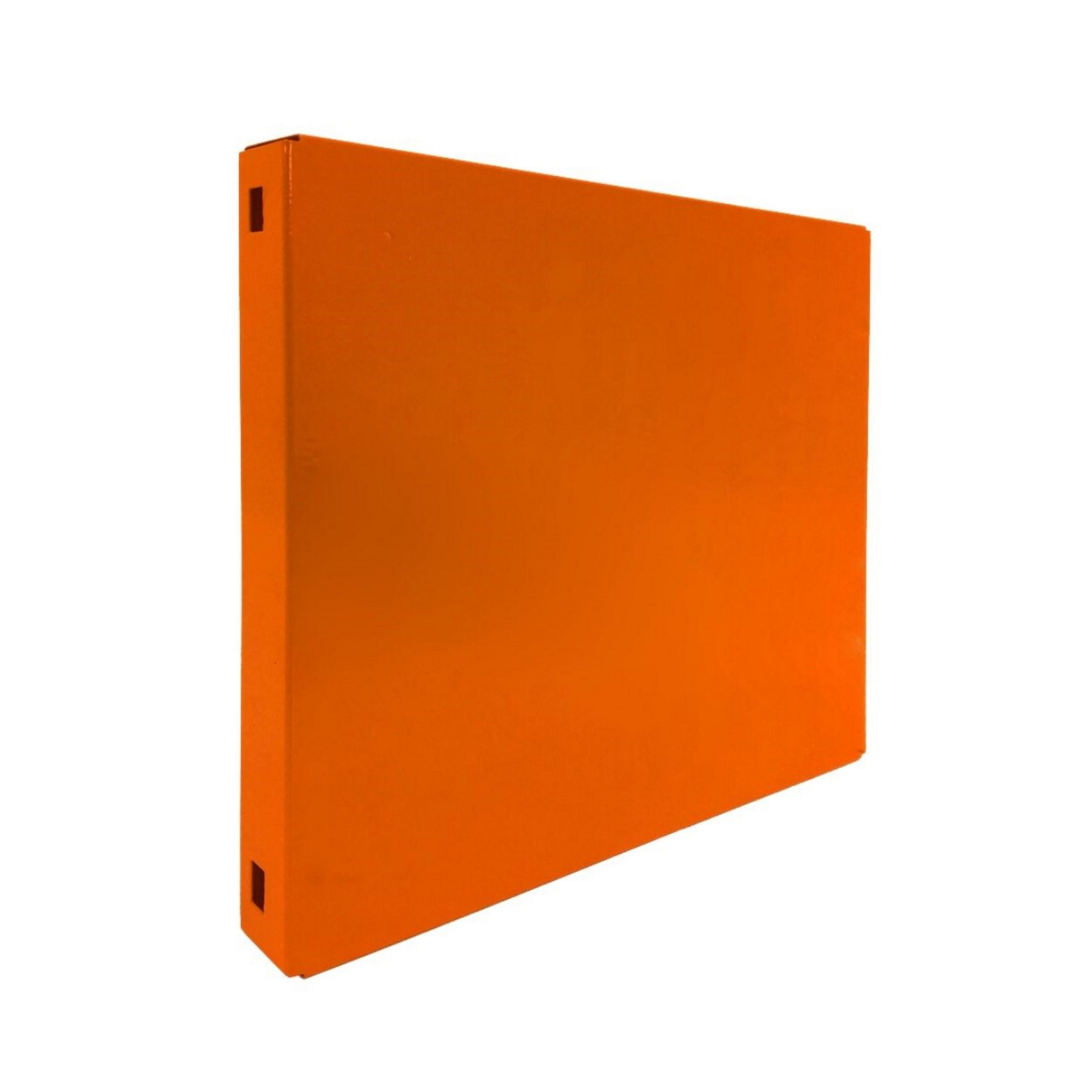 DOPPELPACK 2x Memoboard aus Stahl geschlossen | HxBxT 30x30x3,5cm | Orange | Wandtafel Trägersystem - Gelb, Metall (30/30/3.5cm) - PROREGAL
