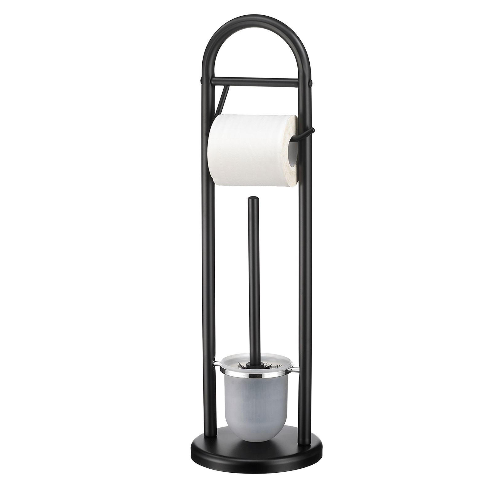 TOILETTENPAPIERHALTER EGON - Schwarz, Metall (19/63/19cm) - CARO-Möbel