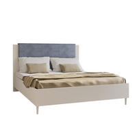DOPPELBETT Luk III 160/200 cm ohne Matratze, Lattenrost, Bettkasten, weiß, grau - Weiß/Grau, Kunststoff (160/200cm) - Margaret Hadas24