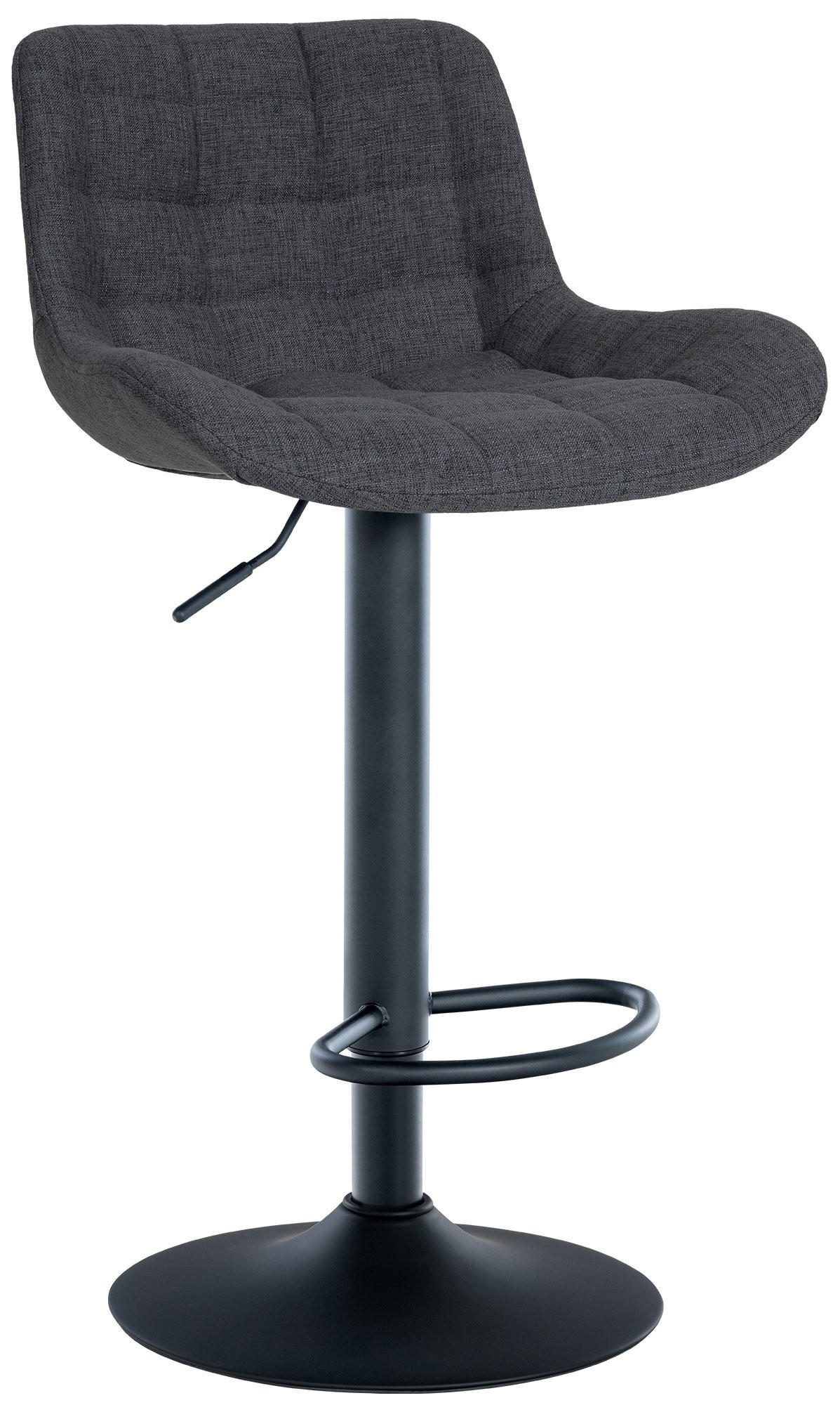BARHOCKER Tover 81-105x48x54 cm Schwarz - Schwarz, Metall (48/81/54cm) - furnicato