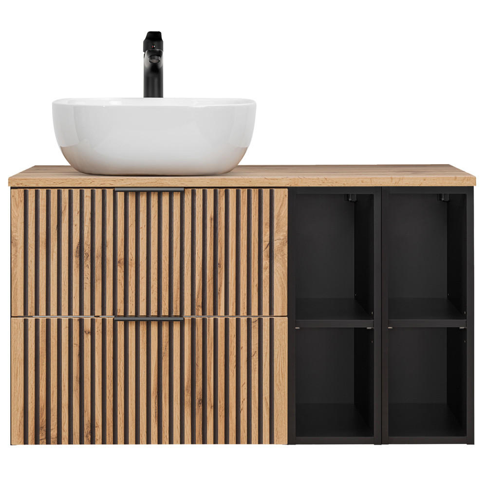 Lomado Waschtisch Braun 101x74x47 cm