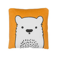 DEKOKISSEN Orange 45/45 cm Waranasi - Orange, Naturmaterialien/Textil (45/45cm) - Beliani