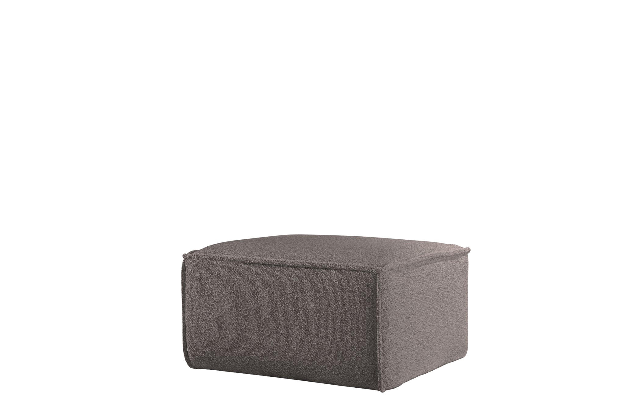 POLSTERHOCKER Celes Prem.65 Asc. Bukla - Taupe, Holzwerkstoff/Textil (65/40/65cm) - Fun Möbel