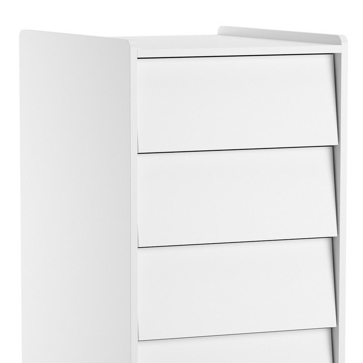 KOMODA Vintage Bela - bela, leseni material (51/128/41cm) - Petits-meubles