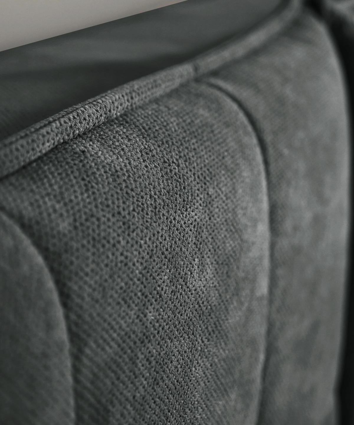 POLSTERBETT Belleo Dunkelgrau 140x200 cm - Dunkelgrau/Schwarz, Textil/Metall (140/200cm) - Selsey