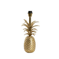 LAMPENFUSS Ananas Gold Ø20/37 cm - Goldfarben, Metall (20/19/37cm) - Light & Living