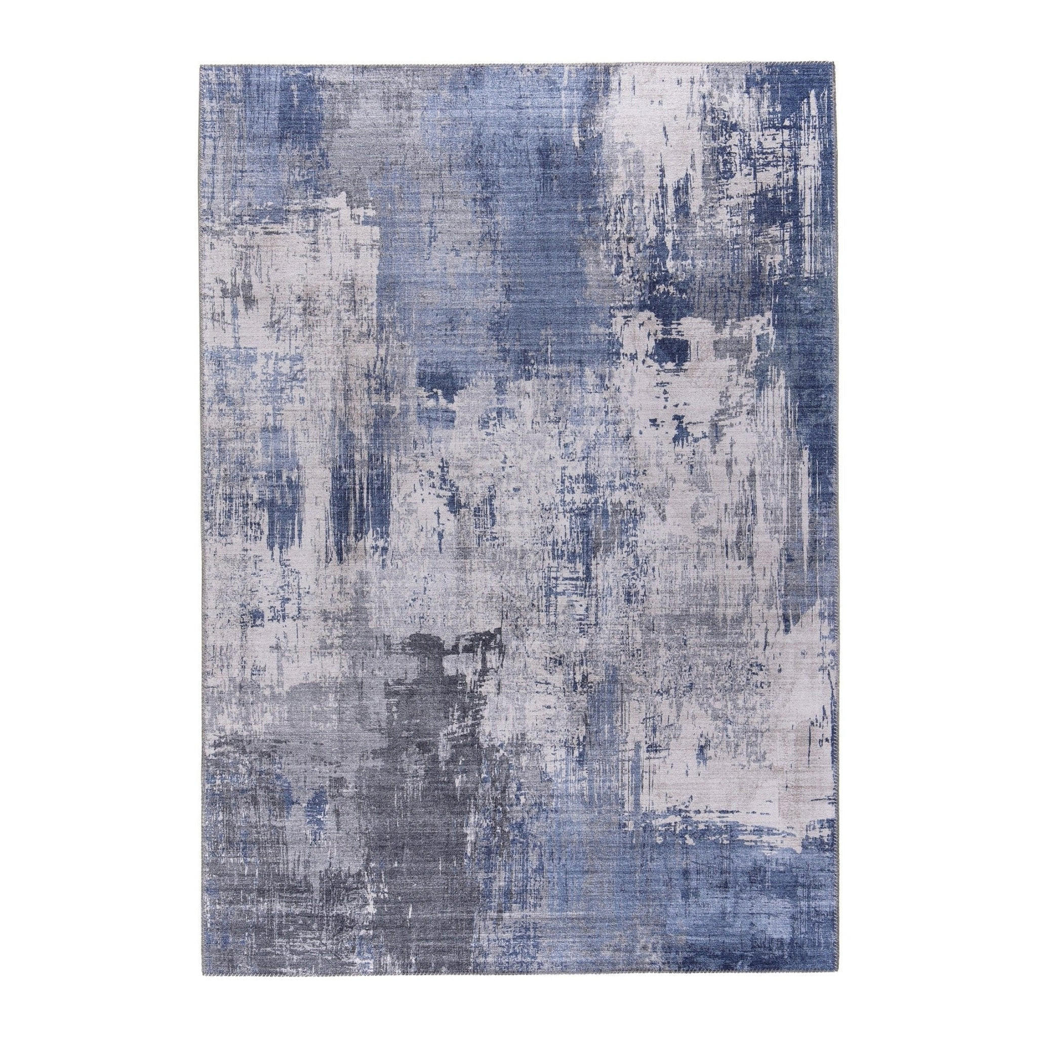 TEPPICH Design englische Kettelung blau - Blau, Textil (200/290cm) - AFK Living
