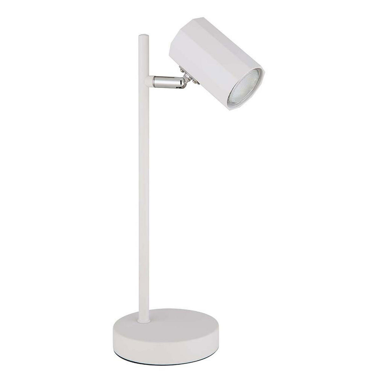 TISCHLEUCHTE James Weiß Flexibel Verstellbar - Weiß, Metall (16.5/12/35cm) - Globo Lighting