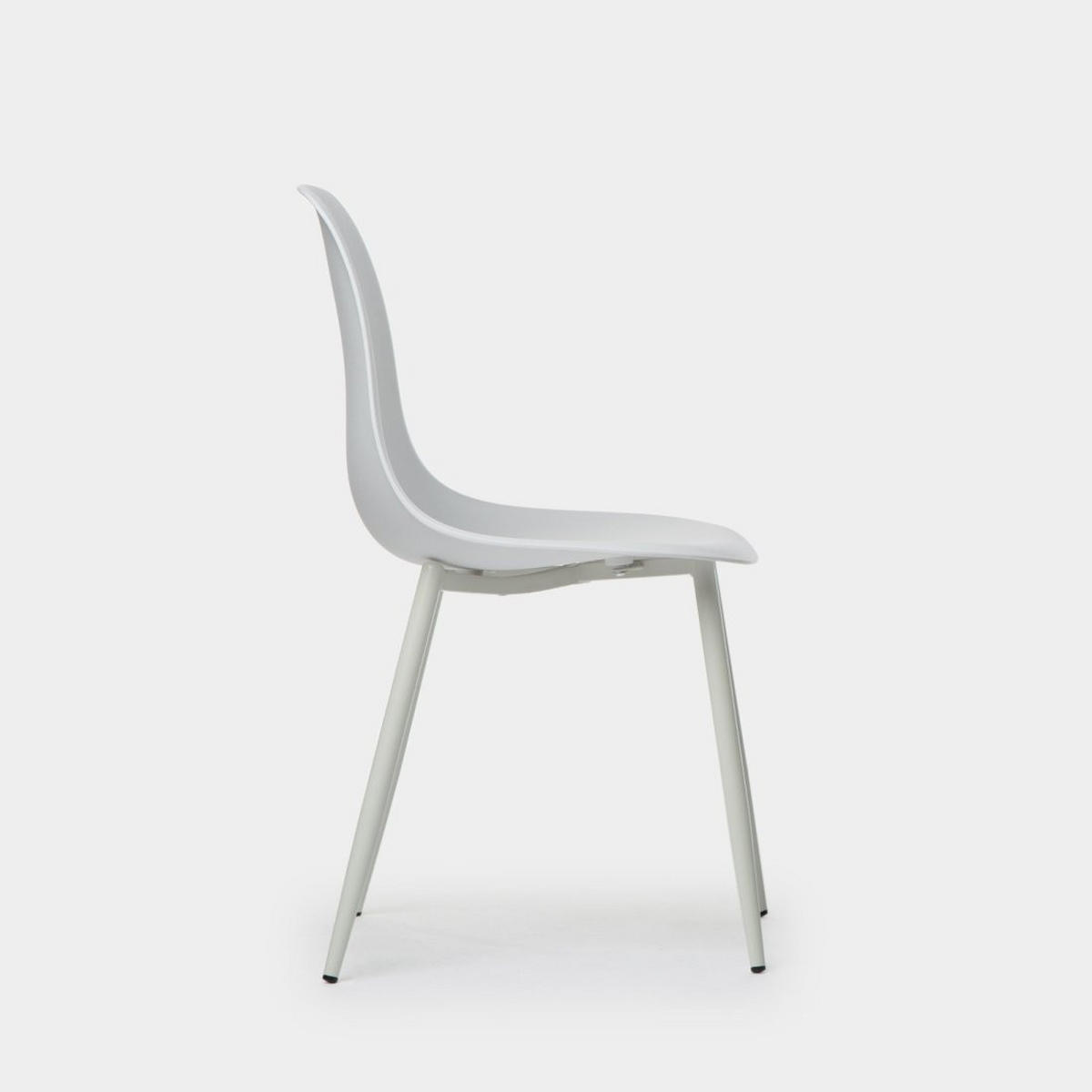 ESSZIMMERSTUHL Nina Weiß 45 cm x 80 cm - Weiß, Kunststoff (45/80/53cm)