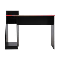 SCHREIBTISCH Schwarz 50/110/85 cm - Schwarz, Holzwerkstoff (110/50/85cm) - Mobili Rebecca