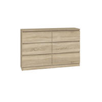 BYRÅ Sonoma ek 120/75/30 - Sonoma ek, Träbaserade material (120/75/30cm) - RAUMHIRSCH FURNITURE