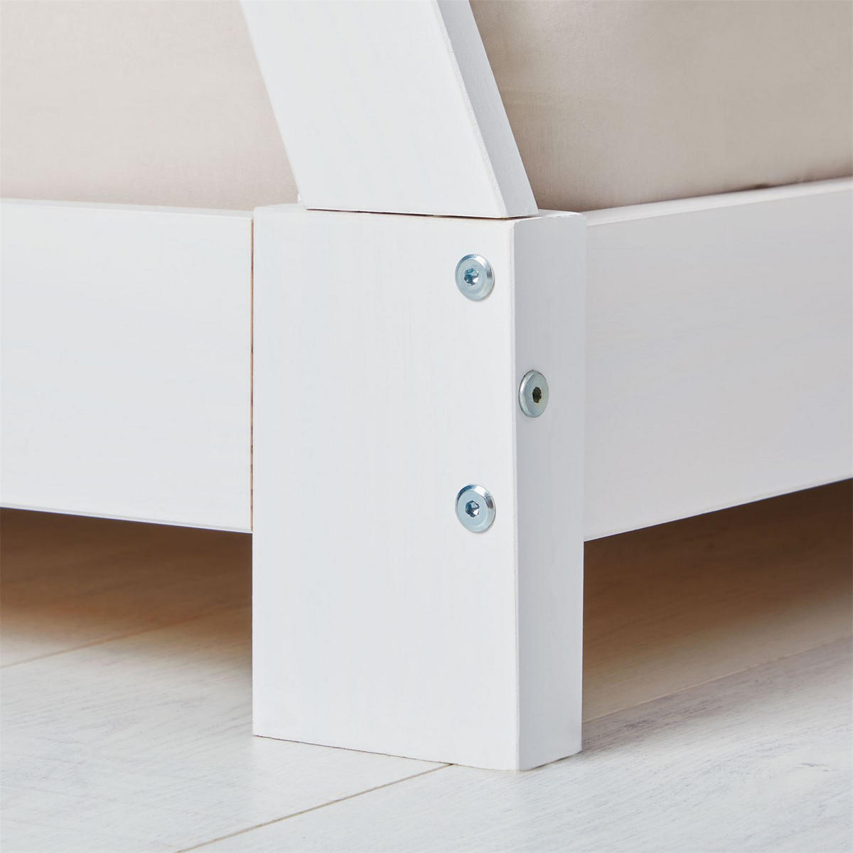 TIPIBETT ELIN 90x200 cm weiß - Weiß, Holz (95/167/205cm) - IDIMEX