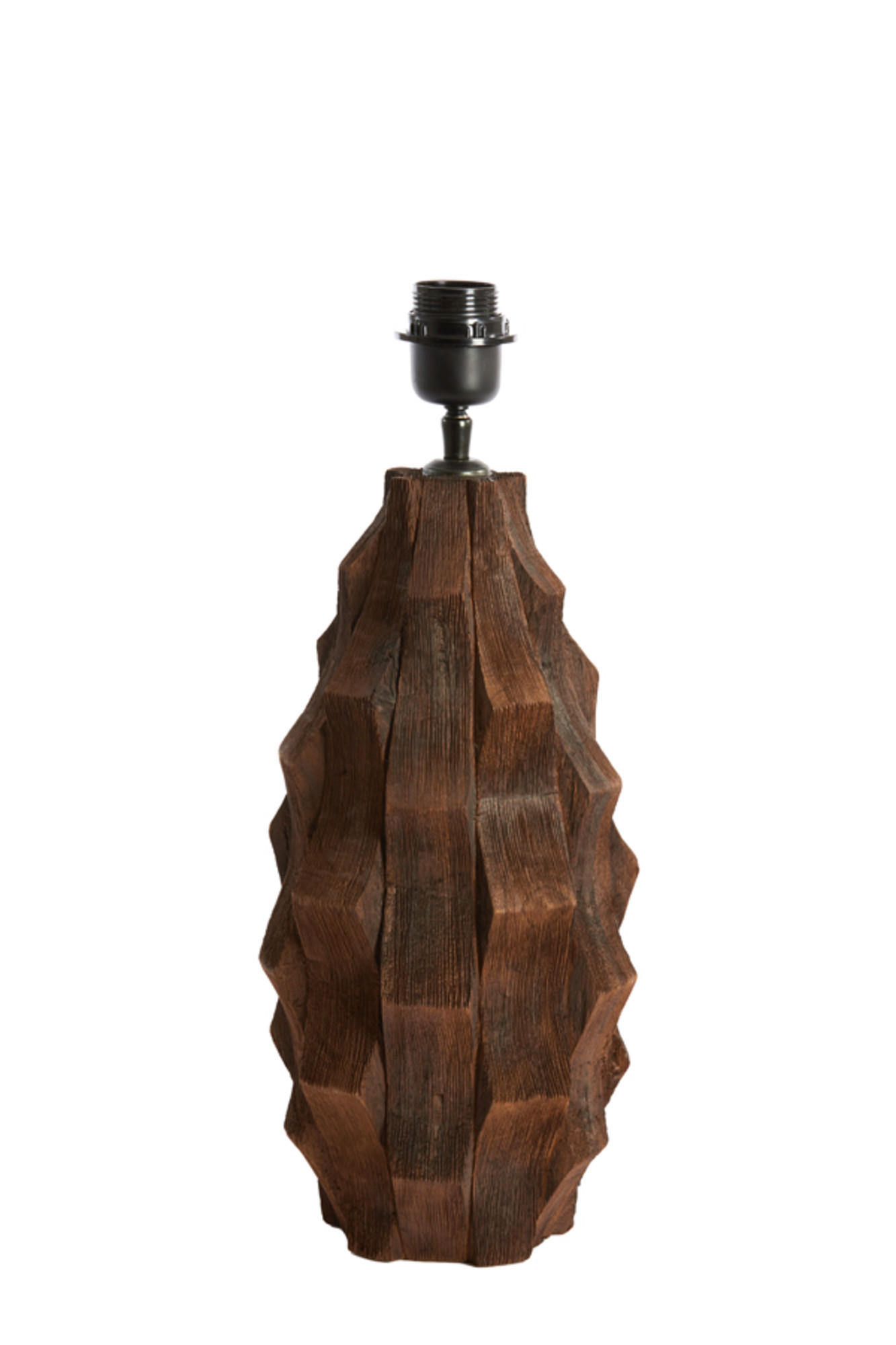 LAMPENFUSS Takabe Braun Ø20/38 cm - Braun, Holz (20/20/38cm) - Light & Living