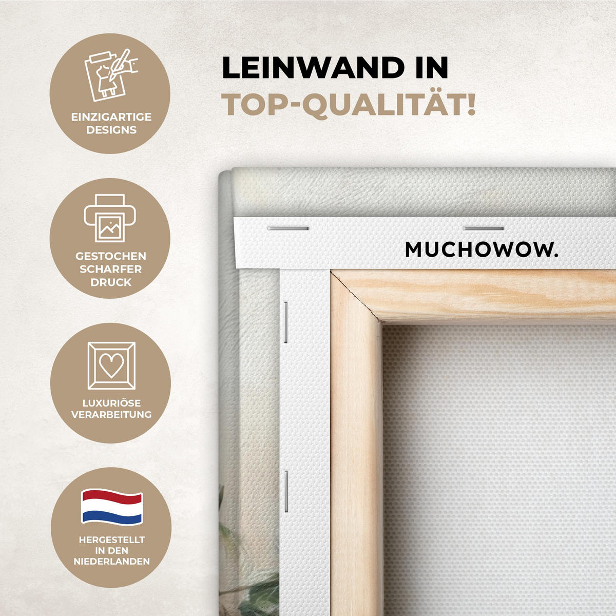 LEINWANDBILD Obst - Kräuter - Ländlich 60x80 cm - Naturfarben, Textil (60/80cm) - MuchoWow