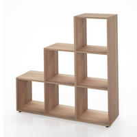 TREPPENREGAL Sonoma 105 x 107.5 cm - Sonoma Eiche, Holzwerkstoff (105/107.5/29cm) - Vicco