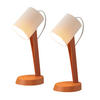 TISCHLEUCHTE Nauman (2er-Set) - Orange, Kunststoff (37.4/14/19.5cm) - Nettlife