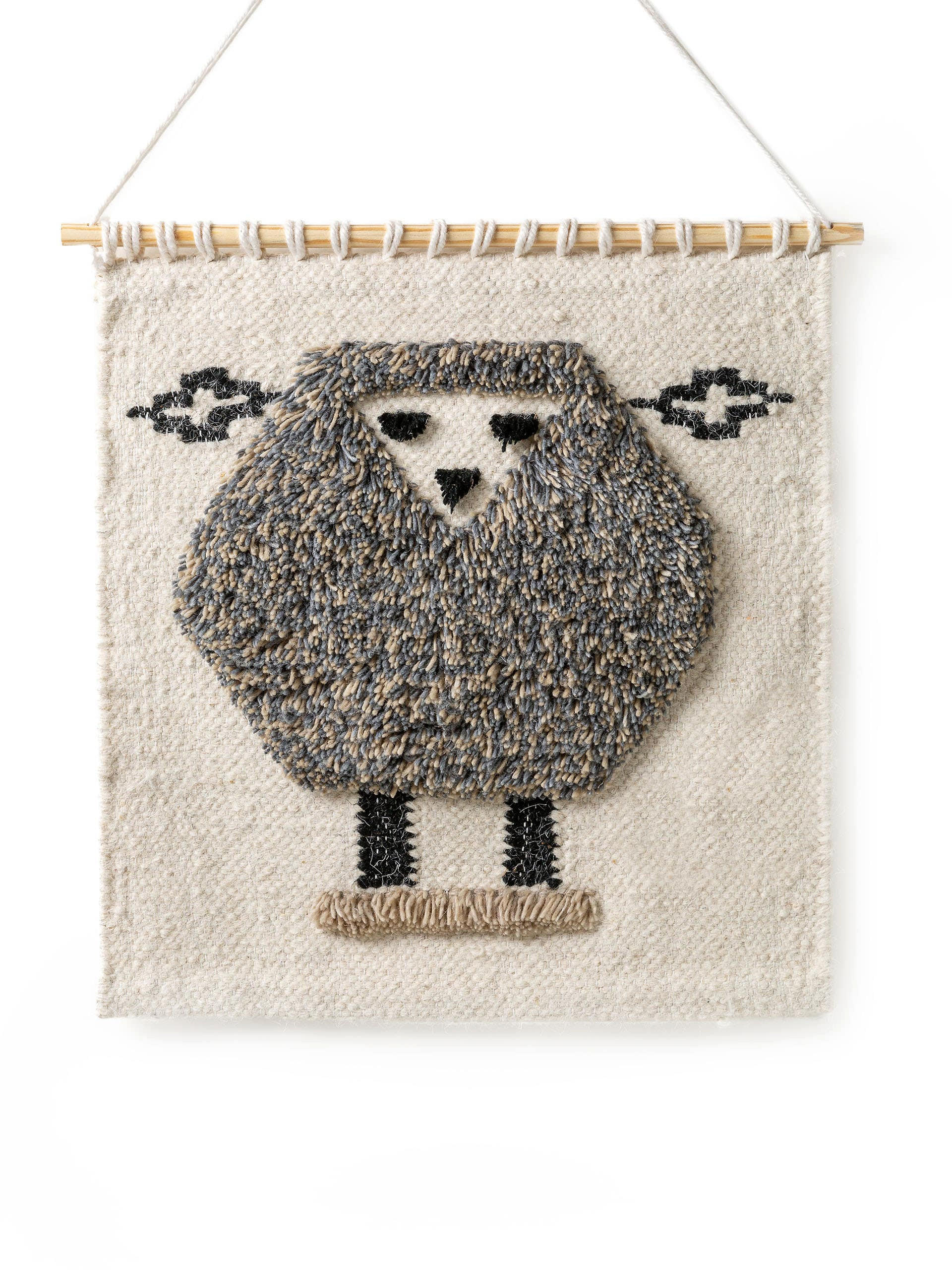 WANDDEKO Shawn Ivory 50x50 cm - Creme, Textil (50/50cm) - Lytte