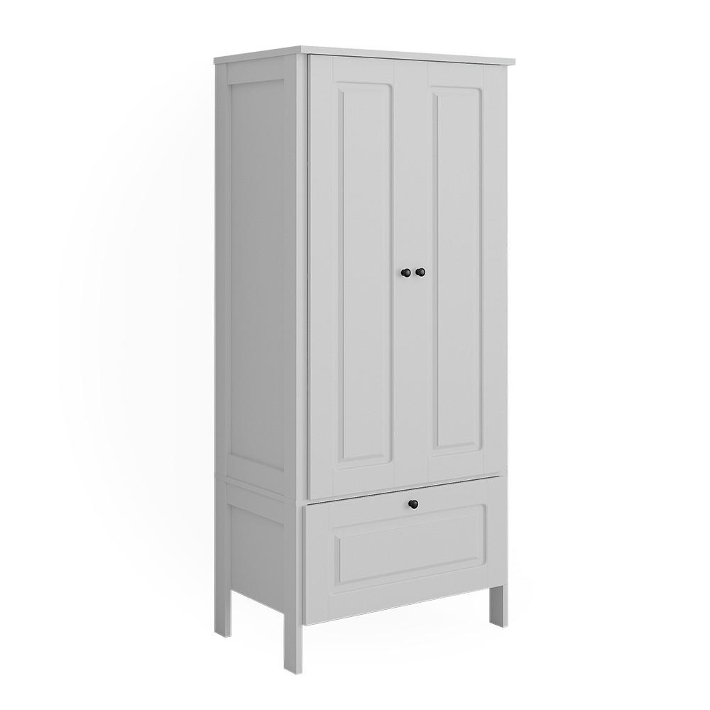 KINDERKLEIDERSCHRANK Ajaton Weiß 83.3 x 187 cm - Weiß, Holzwerkstoff (83.3/187/53.4cm) - VitaliSpa