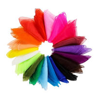 JONGLIERTÜCHER 24 Stück 60x60 cm Bunte Seidentücher Tanz Tücher Kinder - Multicolor, Textil (60/1/60cm)