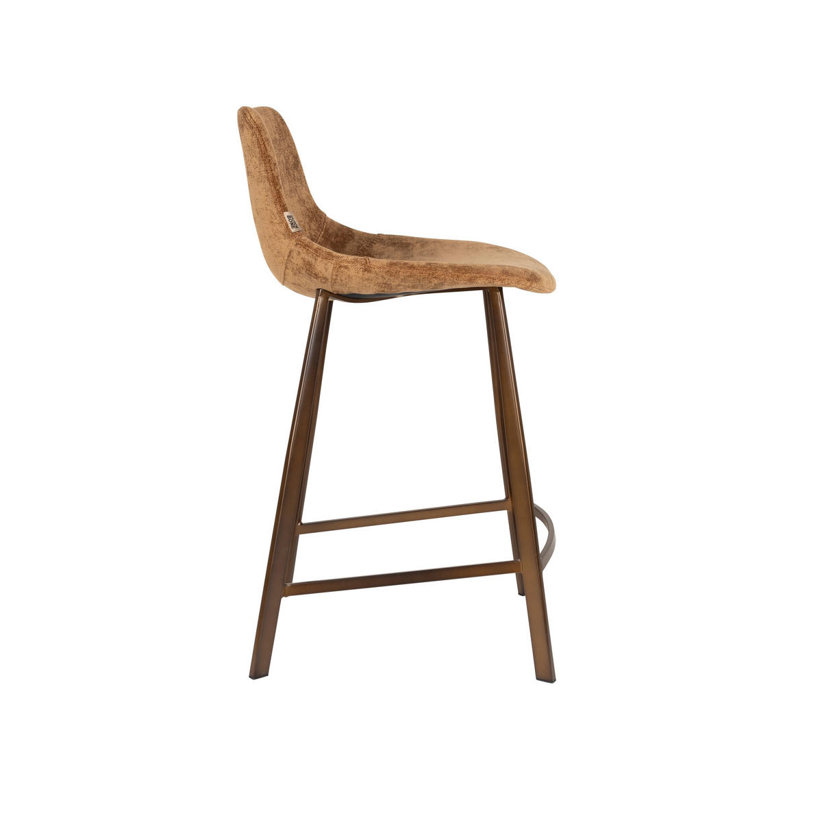 BARHOCKER Franky Rückenlehne 65 cm Cognac - 2 er Set - Cognac, Kunststoff (45/91/52cm) - Dutchbone