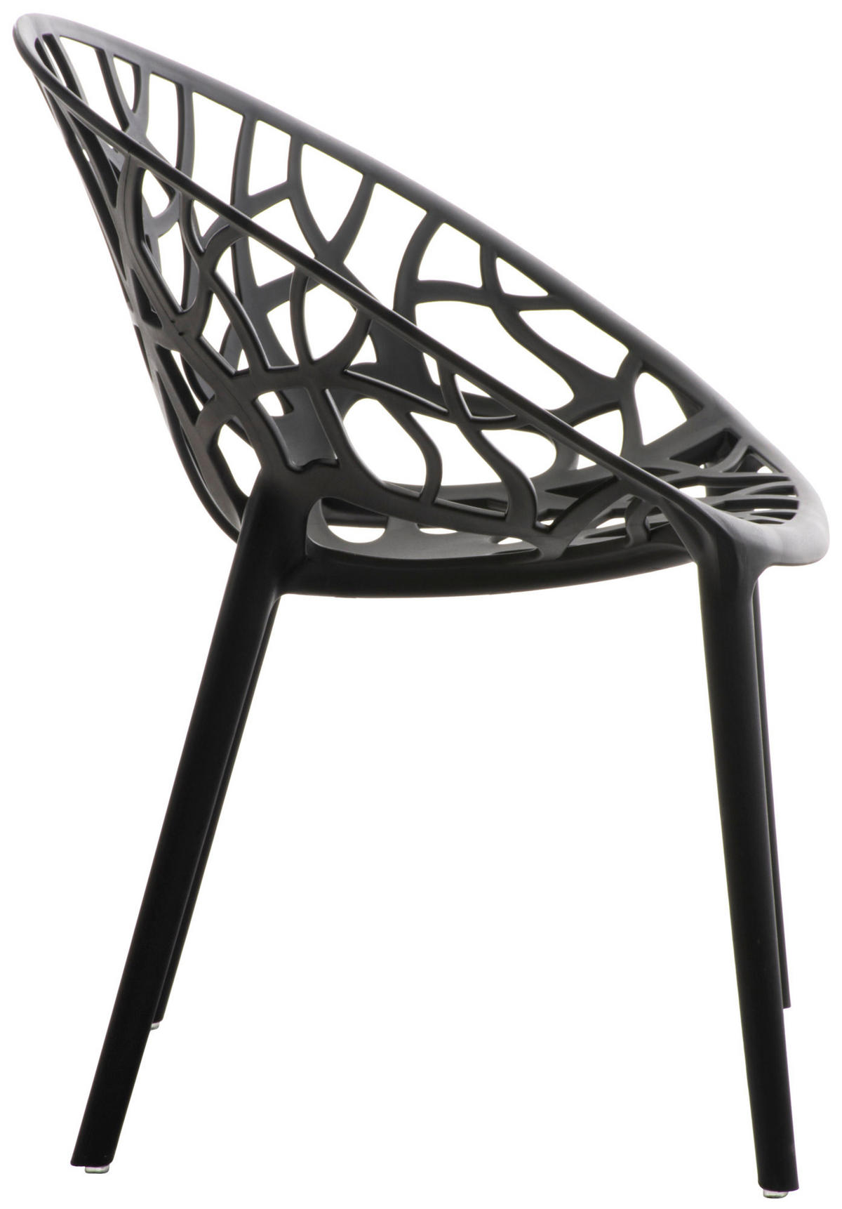 GARTENSTUHL Kunststoff schwarz - Schwarz, Kunststoff (59/80/60cm) - CLP
