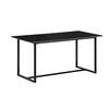 ESSTISCH Marmoroptik Metall Rechteckig Modern Klein, Schwarz 120x60x76 cm - Schwarz, Holzwerkstoff/Metall (60/120/76cm) - KADIMA DESIGN