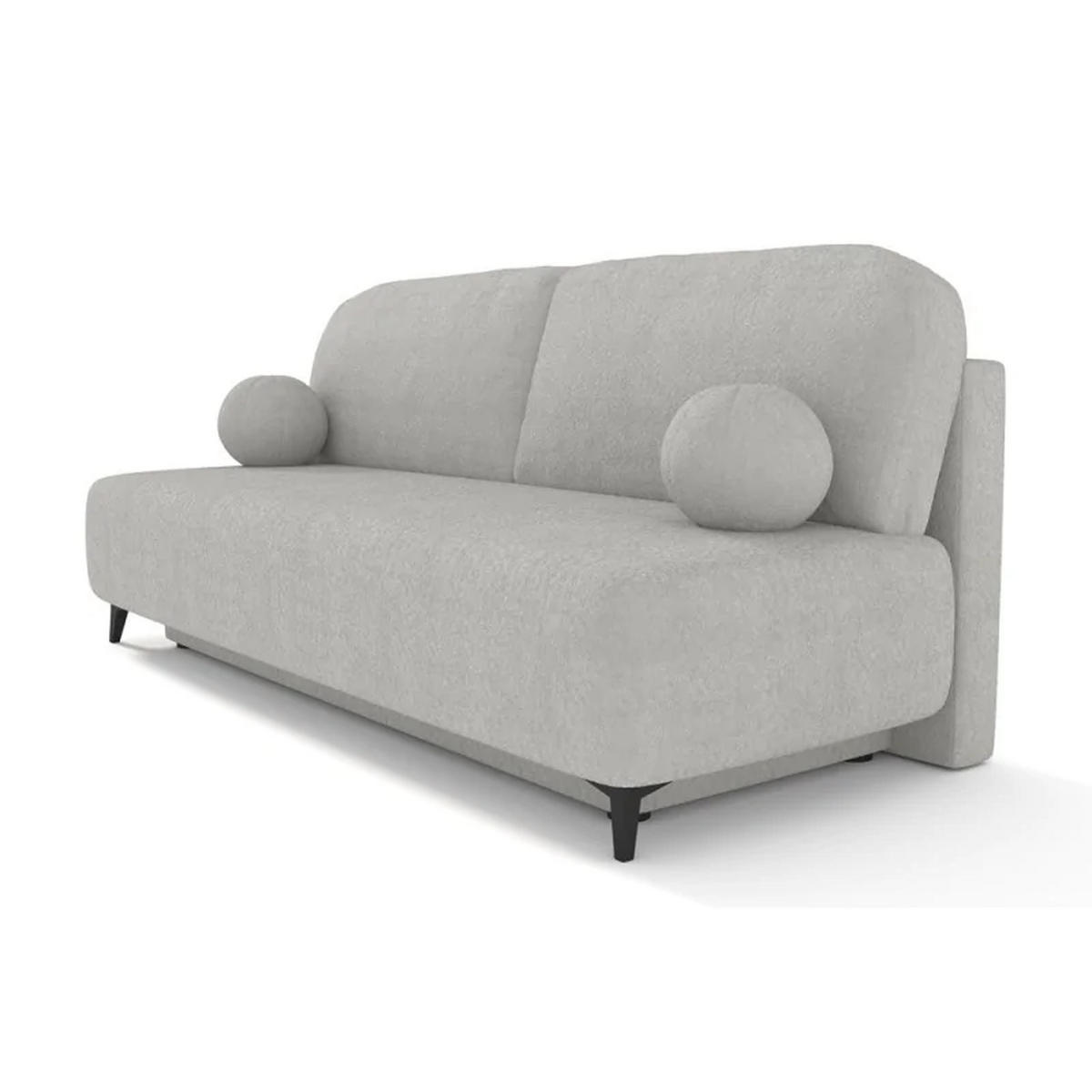 SCHLAFSOFA MIO, Sofa mit Schlaffunktion und Bettkasten, Farbe: Grau, Bouclé-Stoff - Grau, Textil (198/90/86cm) - Sepro Meble