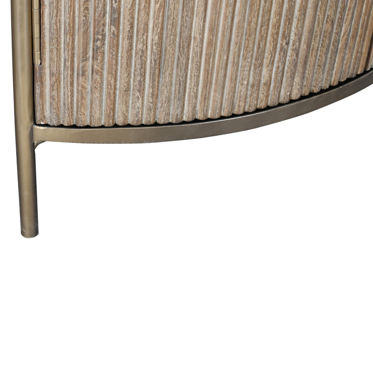 ECKREGAL aus Massivholz und Marmor 59/193/42 cm - Beige, Holz (42/193/28.5cm) - Signature