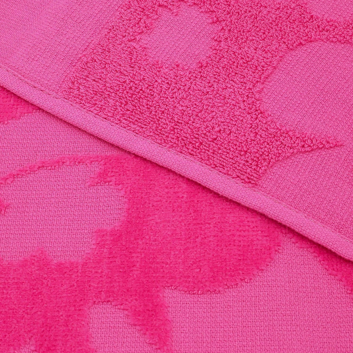 STRANDTUCH Frottee Velours Jacquard Rosa 90x170 340g/m² - Kervel - Pink, Textil (170/90cm) - LE COMPTOIR DE LA PLAGE