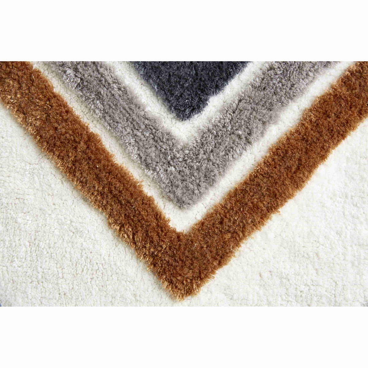 BADTEPPICH Braun, Grau, Schwarz, Weiß 60/90 cm  - Schwarz/Braun, Basics, Textil (60/90cm) - Schöner Wohnen
