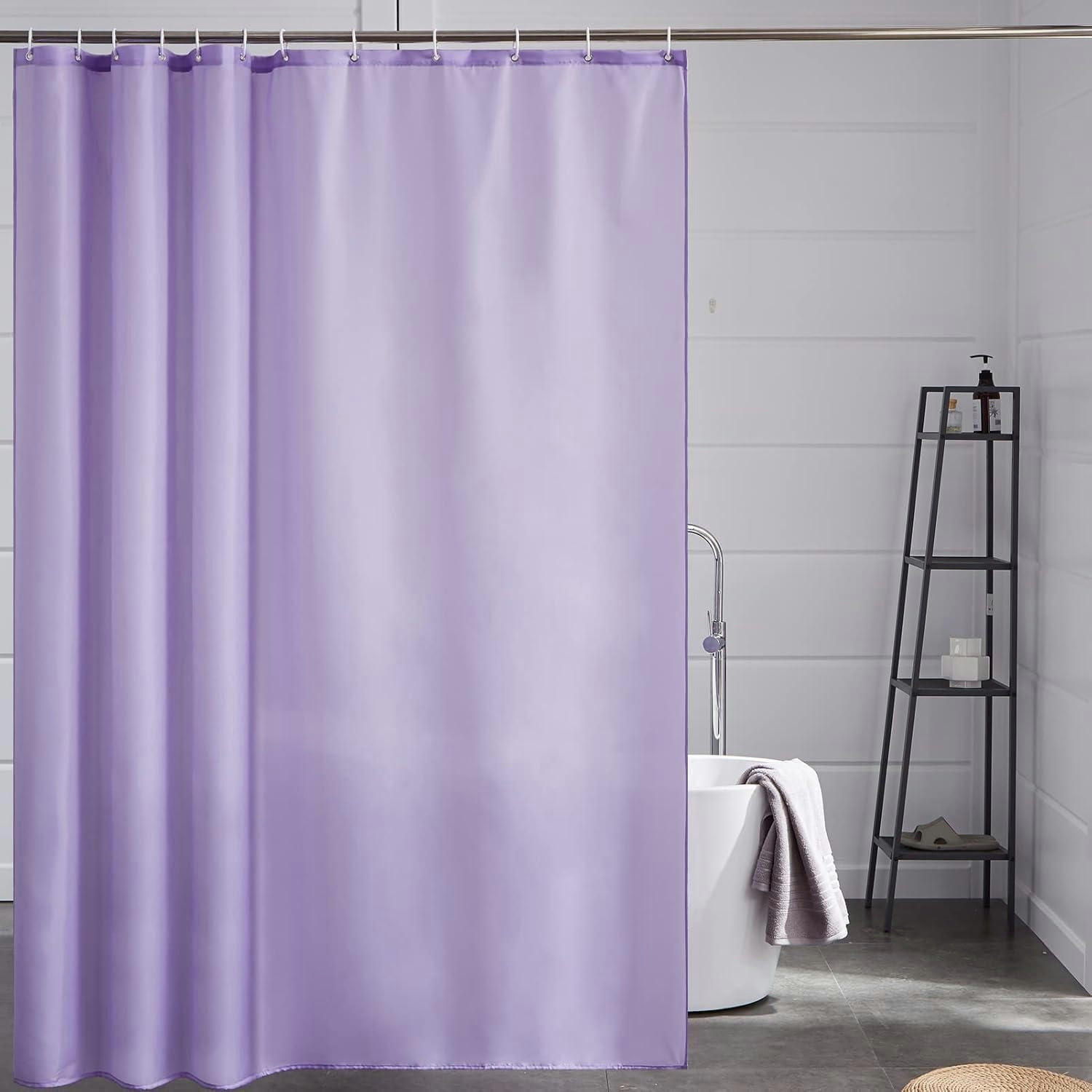 DUSCHVORHANG wasserabweisend Lila 180 x 210 cm - Flieder, Textil (180/210cm)