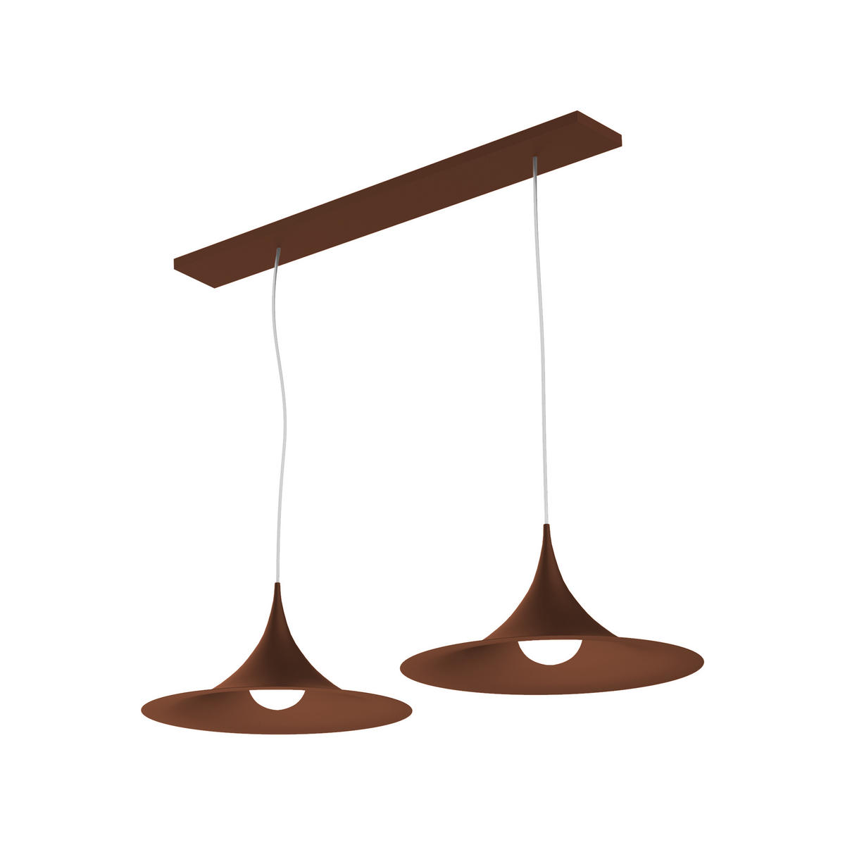 HÄNGELEUCHTE Louie X2 - Dunkelbraun, Metall (33/70/16cm) - Lumicom