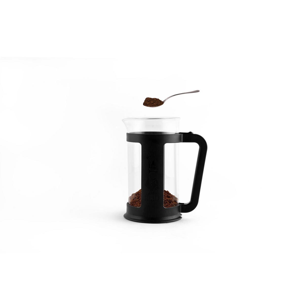 KAFFEEBEREITER Smart 350 ml, Glas, Schwarz - Schwarz, Glas (11/21/15cm) - Bialetti