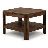 COUCHTISCH Sheesham 70x70x45 smoked cherry gebeizt TORONTO #106 - Dunkelbraun, Holz (70/70/45cm) - Massivmoebel24