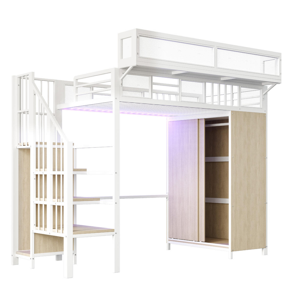 HOCHBETT Metall 90/200 cm Weiß - Weiß, Metall - Raumix