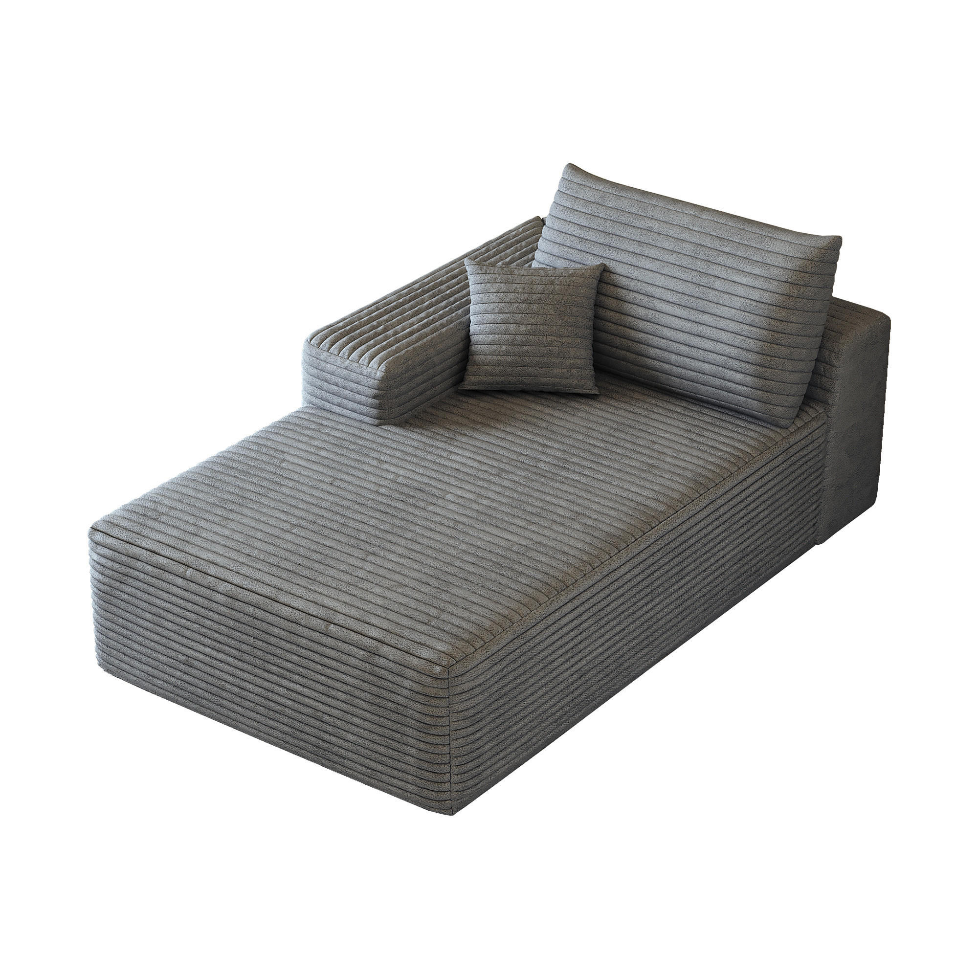 RÉCAMIERE DE-34752 linke Chaiselongue Grau - Grau, Textil (95/83/175cm) - ComfortXL