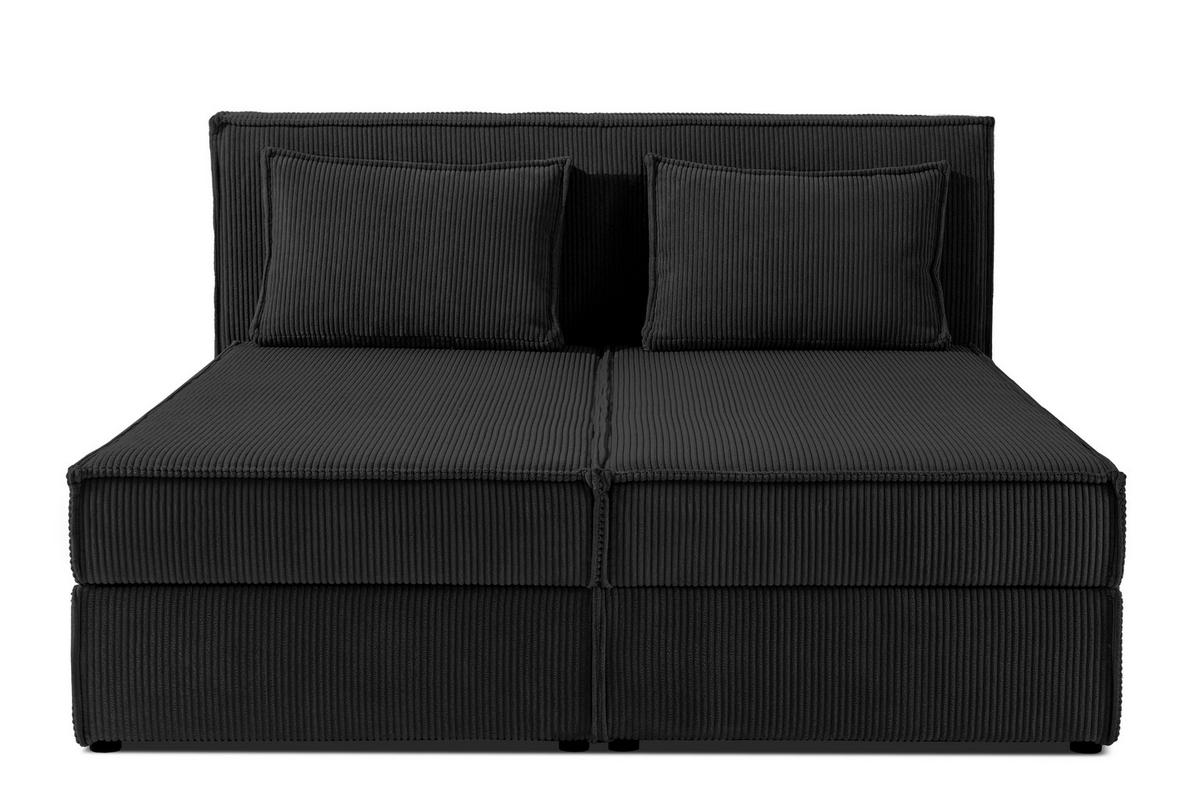 BOXSPRINGBETT ROTI mit Stauraum, schwarz - Schwarz, Holz/Holzwerkstoff (160/200cm) - KONSIMO®