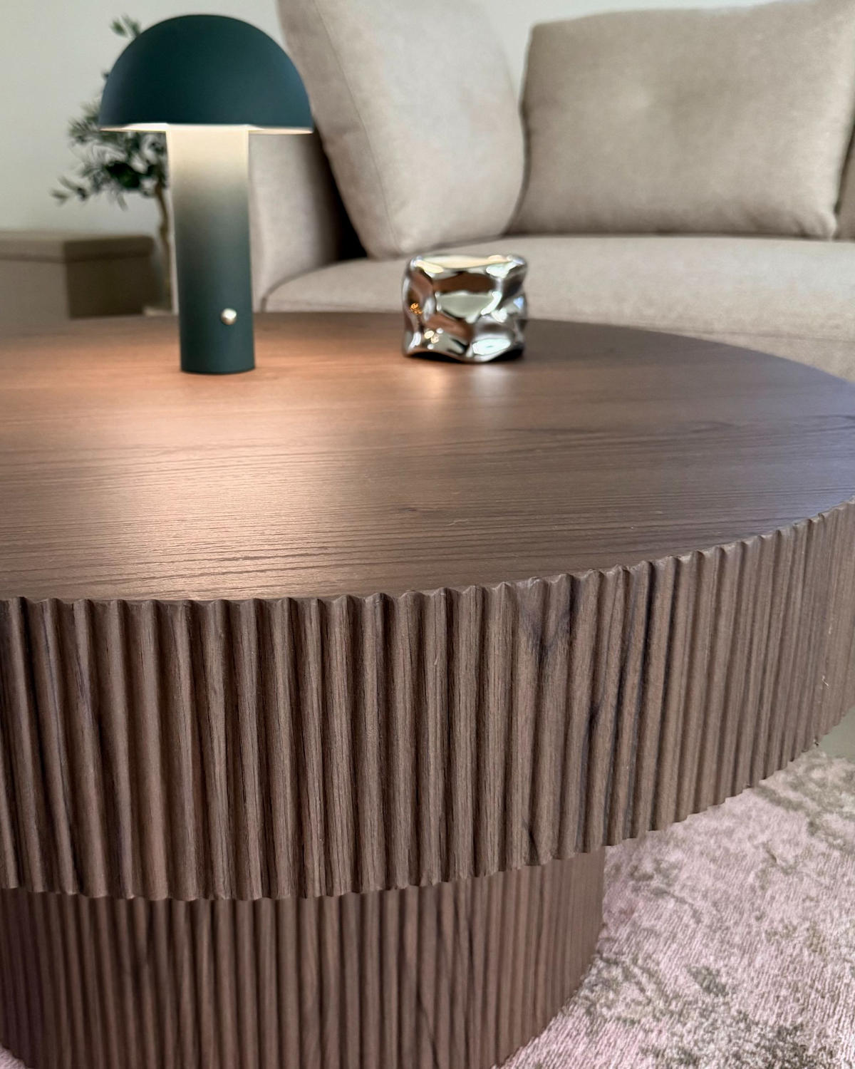 KONFERENČNÍ STOLEK Hnědý Seul - tmavě hnědá, kompozitní dřevo (80/80/38cm) - Beliani