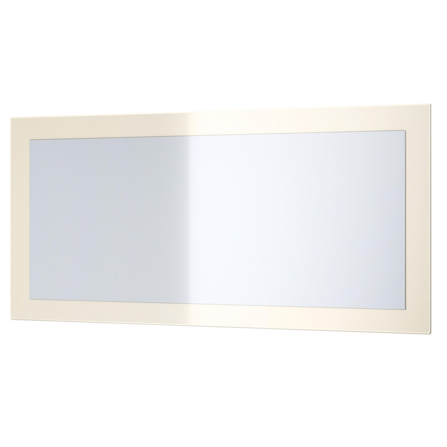 SPIEGEL Lima Creme Hochglanz - Creme, Holzwerkstoff (89/45/2cm) - Vladon