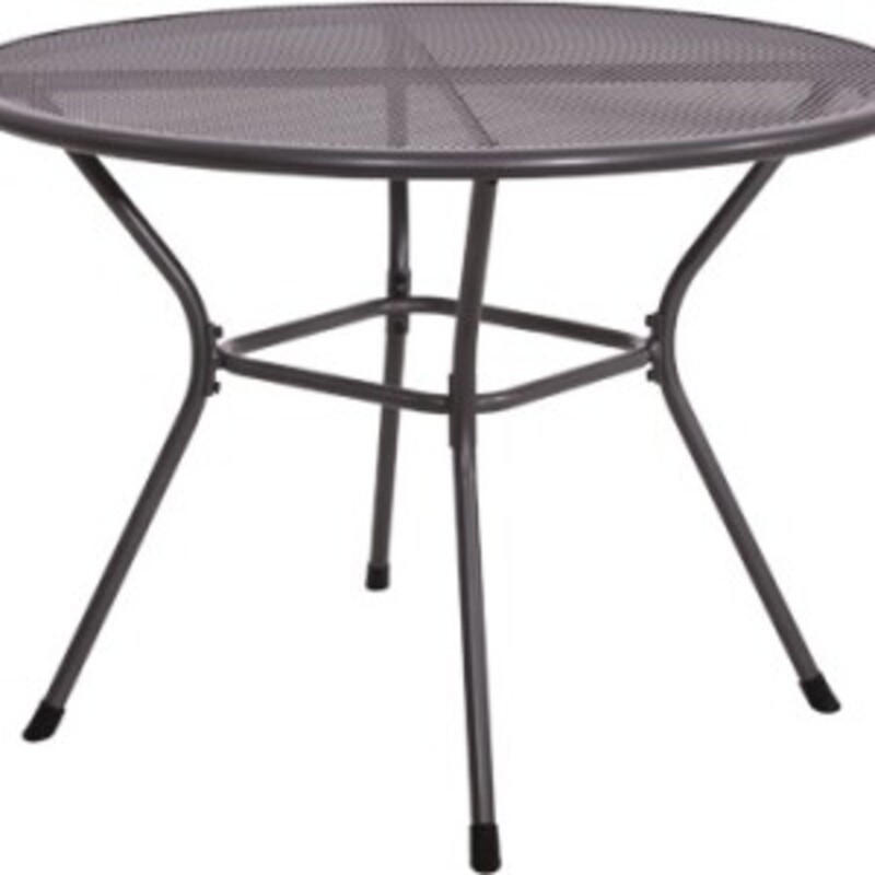 GARTENTISCH Nordic - Grau - 105/105/74,5 cm - Grau, Metall (105/105/74cm) - Lesli Living
