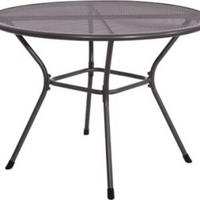 GARTENTISCH Nordic - Grau - 105/105/74,5 cm - Grau, Metall (105/105/74cm) - Lesli Living