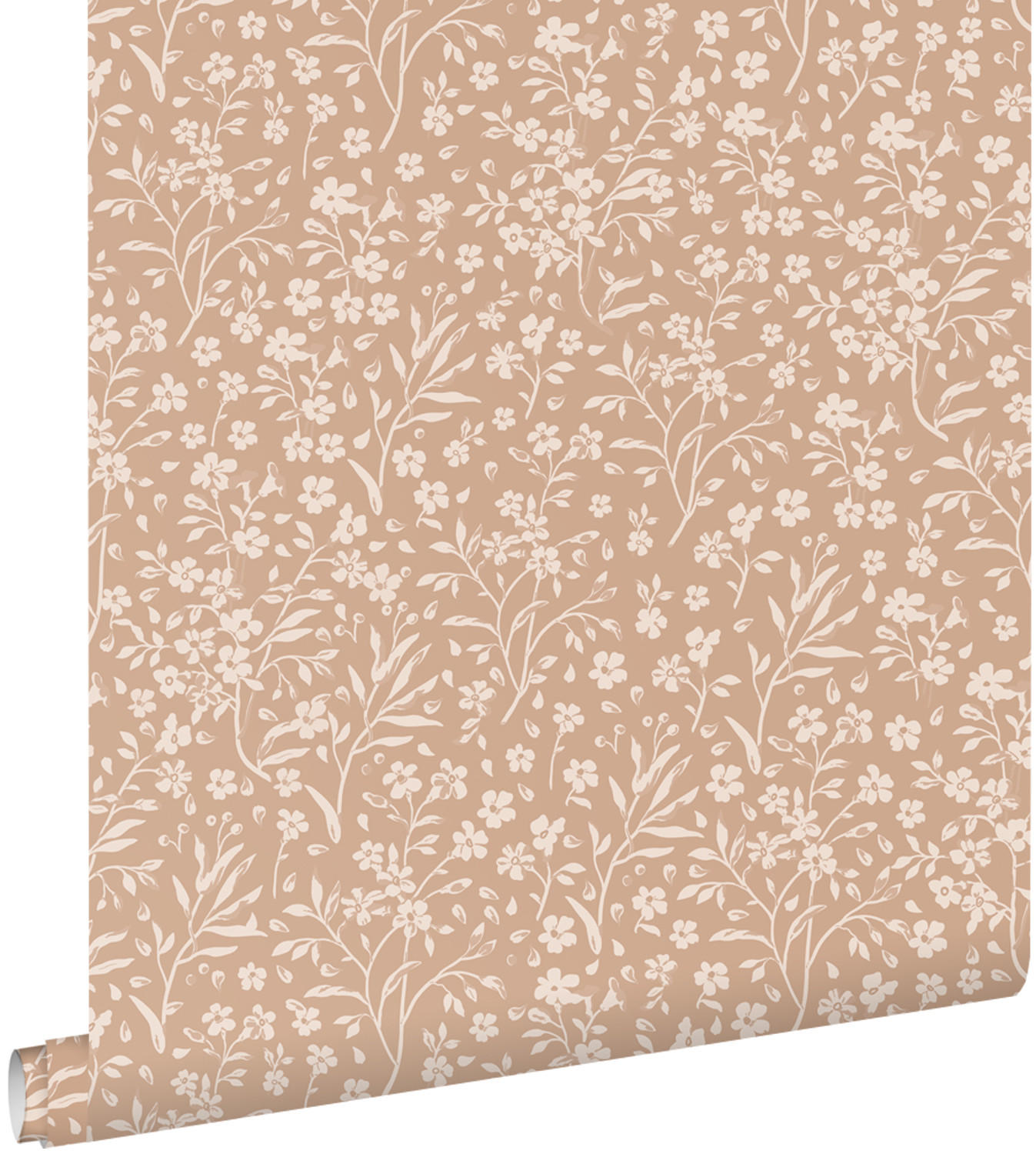 TAPETE Blumen 53 cm x 10.05 m - Terracotta, Papier (53/0.1cm) - ESTAhome