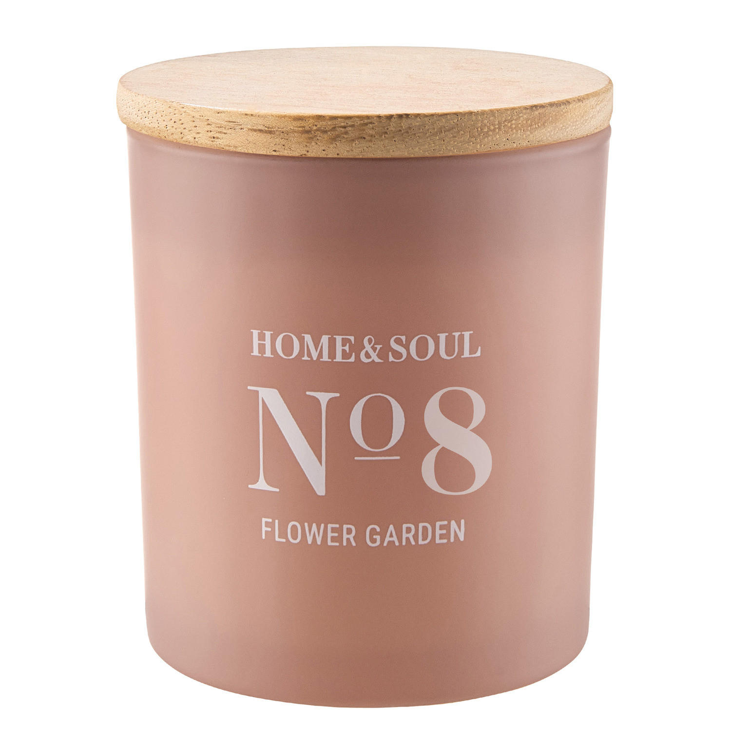 DUFTKERZE Home & Soul No. 8 Flower Garden - Rosa, Holz/Paraffin (9cm) - Butlers