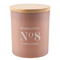 DUFTKERZE Home & Soul No. 8 Flower Garden - Rosa, Holz/Paraffin (9cm) - Butlers