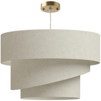PENDELLEUCHTE Leinen Beige - Beige, Textil (50/50/37.5cm) - HOMCOM