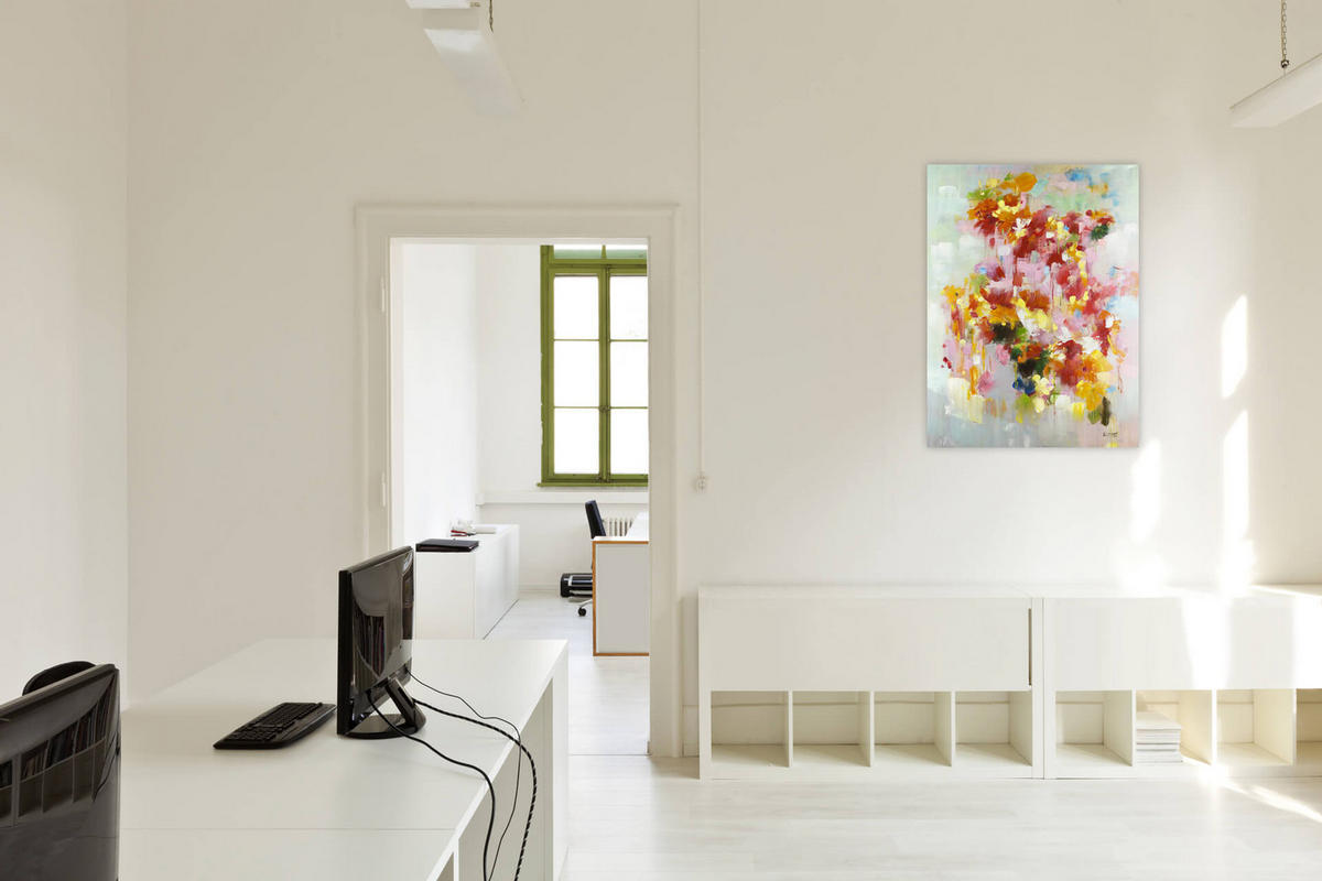 ÖLGEMÄLDE 80/120 cm - Multicolor, Holz/Textil (2.2/120cm) - KUNSTLOFT