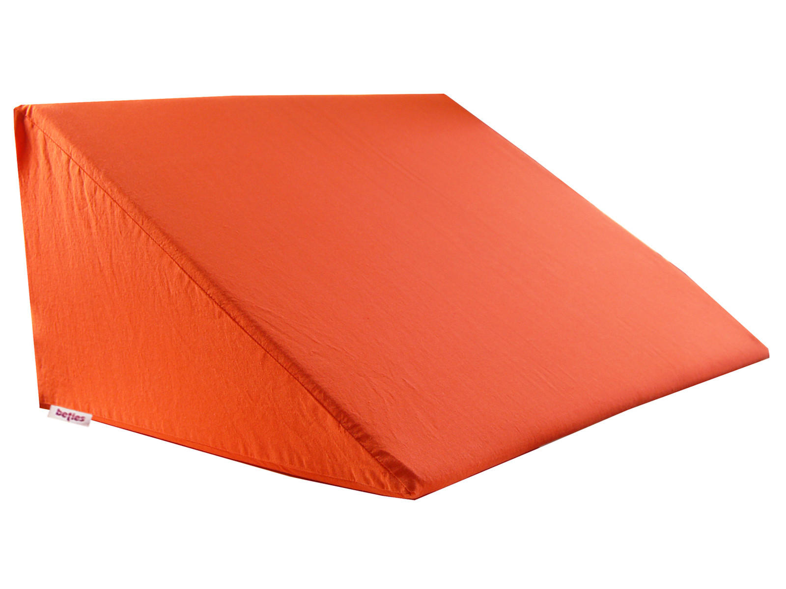 KEILKISSENBEZUG Basic 100% Baumwolle orange 62/49/30 cm - Orange, Textil (62/49cm) - beties Heimtextil