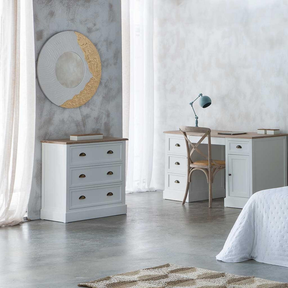 KOMMODE aus Holz, weiß, 80x40cm - Weiß, Holzwerkstoff (80/80/40cm) - Wanderlust