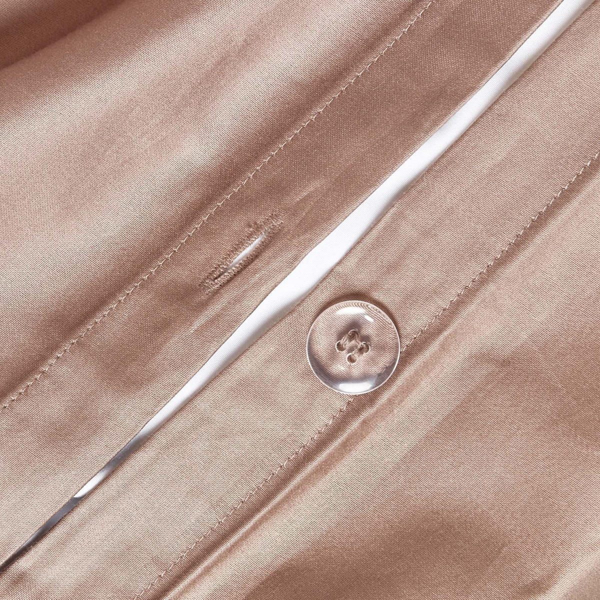 BIO-BETTWÄSCHE Satin Fadendichte 400 - Braun, Textil (200/200cm) - Homescapes