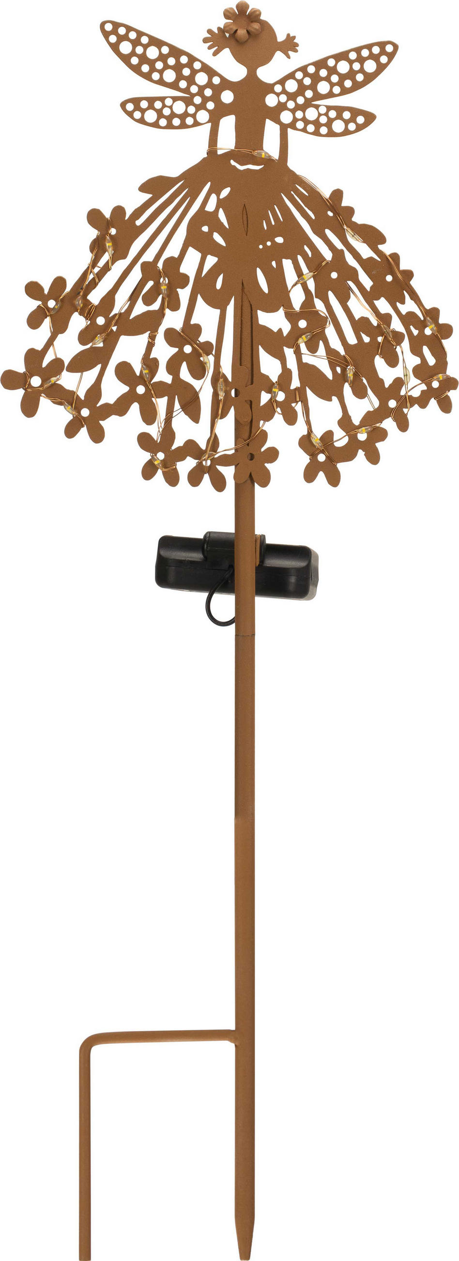 LED-SOLAR-GARTENSTECKER - mit Dämmerungssensor und wetterfestem Design für stilvolle Außendekoration, 1er-Set - Weiß, Kunststoff (3/18.5/50cm) - Northpoint